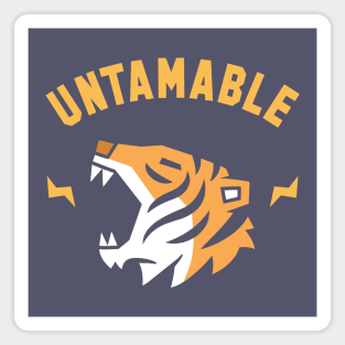 Untamable Tiger Head Roar Magnet